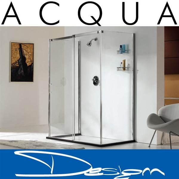 ACQUA DESIGN® Design shower enclosure AVERY including base